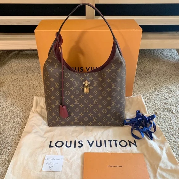 Louis Vuitton | Bags | Louis Vuitton Flower Hobo Tote Bordeaux